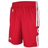 Philadelphia 76ers Red 2011-2012 On-Court Pre-Game Warm-Up Shorts