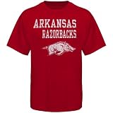 Arkansas Razorbacks Cardinal Stacked T-shirt