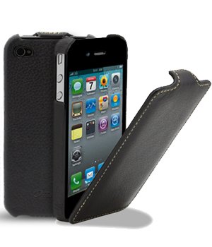 Melkco Custodia in pelle per iPhone 4 / iPhone 4S , colore: Nero Melkco Custodia in pelle per iPhone 4 / iPhone 4S , colore: Nero