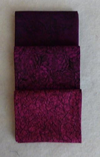 Jinny Beyer, Fat Quarter Bundle of 8, Group #11~Magenta RJR Fabrics, Cotton