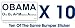 Anti Obama One Big A$$ Mistake America Bumper Sticker Ten Bumper Stickers