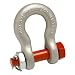 Campbell 999-A Bolt Anchor Shackles, Alloy Steel, Galvanized, 1" Trade, 12-1/2 ton Working Load Limit
