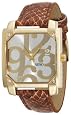 XOXO Women`s XO3172 Silver Dial Brown Snake Strap Watch