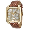 XOXO Women's XO3172 Silver Dial Brown Snake Strap Watch