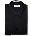 Men's Black Dress Shirt w/ Convertible Cuffs