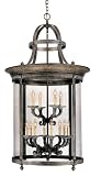 World Imports 1609-63 9 Light Chatham Foyer Light, French Bronze