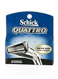 Schick Quattro Refill Blades, 2 Cartridges