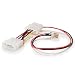 C2G/Cables to Go 27078 3-Pin Fan to 4-Pin Pass-Through Power Adapter Cable (6 Inch)