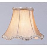 Review Livex Lighting  / Scallop Bell Shaped Chandelier Clip On Lamp Shades with Fancy Trim - Champagne - B1485