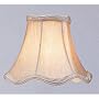 Scallop Bell Shaped Chandelier Clip On Lamp Shades with Fancy Trim - Champagne - B1485