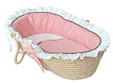 Hoohobbers Baby Classic Pink Moses Basket