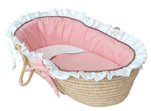 Hoohobbers Baby Classic Pink Moses Basket