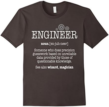 Men's Funny Engineer Definition Trust Me I'm An Engineer T-shirt 2XL Asphalt