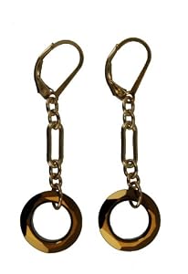 Cosmic Ring Dorado Dangle Earrings