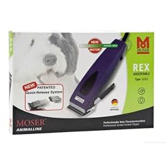 Moser Profi Hundeschermaschine REX1233 Adjustable + 6 EXTRA Aufsteckk�mme. F�r alle Fellarten! Made in Germany!