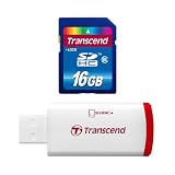 Transcend Hi-Speed SDHC 16GB Class 6 Speicherkarte mit USB Kartenleservon "Transcend"