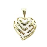 Aloha Heart Pendant in 14K Yellow Gold - Extra Small