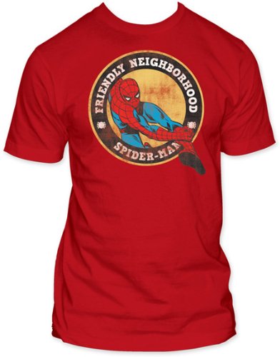  Men's Marvel Comics Friendly Neighborhood Spider-man Fitted Jersey T-shirt
