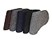 Gellwhu 5 Pairs Pack Men Winter Warm Wool Rabbit Fur Blended Super Thick Crew Socks