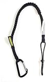 Gear Keeper TL1-3008-10 1/2" Economy Tool Tether/Lanyard with Aluminum Carabiner with Fixed Lanyard, 27" - 43" Length (Pack of 10)