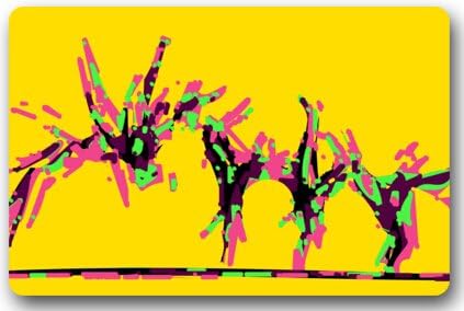 Fashion Machine-washable Indoor/Outdoor Doormat -- Rhythmic gymnastics Sports Gymnastics 15.7"(W) x 23.6"(H) Non-woven Fabric Multifuntional Doormat Welcome Doormat