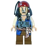 LEGO Kids' 9003615 Pirates of the Caribbean Jack Sparrow Minifigure Clock