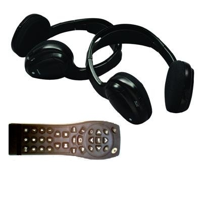 Yukon, Sierra, Escalade, Tahoe, Silverado, Denali DVD Headphones Headsets (Set of Two) and One Remote Control 2002 2003 2004 2005 2006