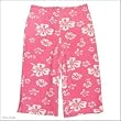 Girls Plaid Fish Printed Terry Capris