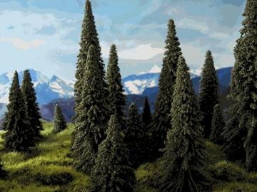 Model Railroad Pine Trees - 20 pack-image
