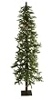 8' Pre-Lit Natural Alpine Artificial Christmas Tree - Clear Lights
