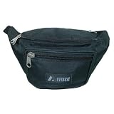 Large Size Fabric Waist Pack (Black)