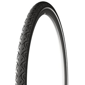 Michelin City Tire with Protek Plus and Reflective Sidewalls (Black, 26x1.4)