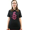 Black & Pink Unisex Amnes-Tee