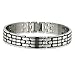 Bracelet in Stainless Steel with Black Enamel