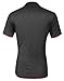 Coofandy Men's Casual Short Sleeve T-shirt Contrast Color Polo Shirts