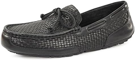 UGG Australia Men's Chester Woven Black Leather Slipper 15 M US