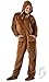 Footed Pajamas Teddy Bear Adult Hoodie One Piece