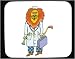 Decorated Mouse Pad with body, lion, individuals, humans, person, medical, human, per...
