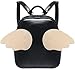 Tinksky® Lovely Cartoon Candy Color Fashion College Style Wings of an Angel Backpack Shoulders Bag 5 Colors (Black)