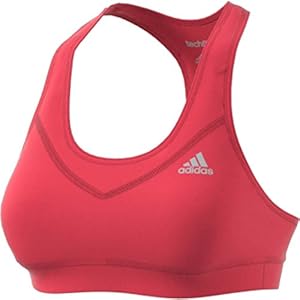 adidas Women's Training Techfit Bra, Core Pink/Matte Silver, Medium