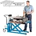 Bishamon Foot Operated High Lift Skid Truck 1100 Lb Capacity 27 X 42.5 Forks