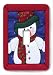 Joyful Snowman Stained Glass Look Decorative Steel Switchplate Cover