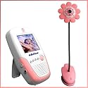 4UCAM Handheld 2.5" Color Video Baby Monitor and 2.4GHz Wireless Camera - Daisy pink (Day & Night) (Video & Audio) Infant Nursery Monitor