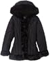 Big Chill Girls 7-16 Sof Poly Quilted With Fur Trim,Black,M(10/12)