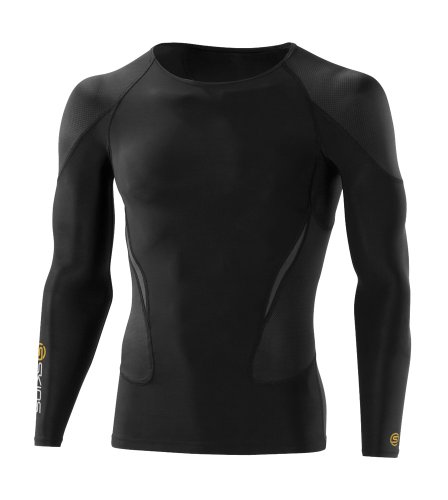 SKINS Herren Kompressionstop G400 Long Sleeve/CL, black, XS, B45001065XS Preisvergleich