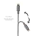 Lightning Cable, Snugg - Multi iPhone Charger [MFi Certified] Nylon Braided USB Cord [1m (3.3ft) Long] for iPad/iPod/iPhone 7/6 / 6s / 5 / 5s / 5c / SE Charging Wire - Grey