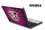 Apple Macbook 13 Skin Decal Sticker with E Shock impact protection - Ragdoll Pink