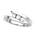 3 Cubic Zirconia Promise Ring 1/2 ct. in Sterling Silver
