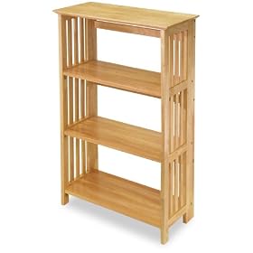 4-Tier Foldable Bookcase
