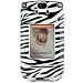 PCMICROSTORE Brand Motorola RAZR2 V8 V9m (NOT Compatible with AT&T V9) Zebra Design Snap-On Crystal Case Cover with Removable Belt Clip